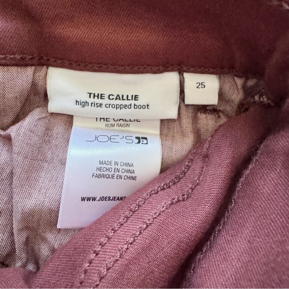Joe's Jeans Callie Coated High Waist Ankle Bootcut Jeans - Size 25 - Picture 5 of 7
